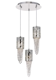 Camden Polished Chrome Crystal Ceiling Lights Diyas Multiple Crystal Pendants Camden Polished Chrome Crystal Ceiling Lights Diyas Multiple Crystal Pendants